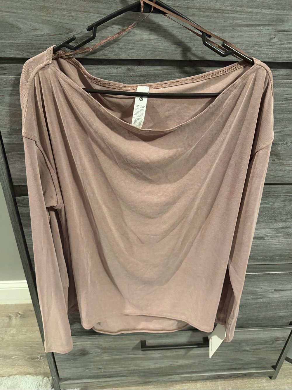 Lululemon Drapey Softstream of the shoulder Long-Sleeve Top - Twilight Rose